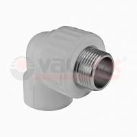 Угольник переходной с наружной резьбой 25х3/4" (75/15) (Valfex) СЕРЫЙ